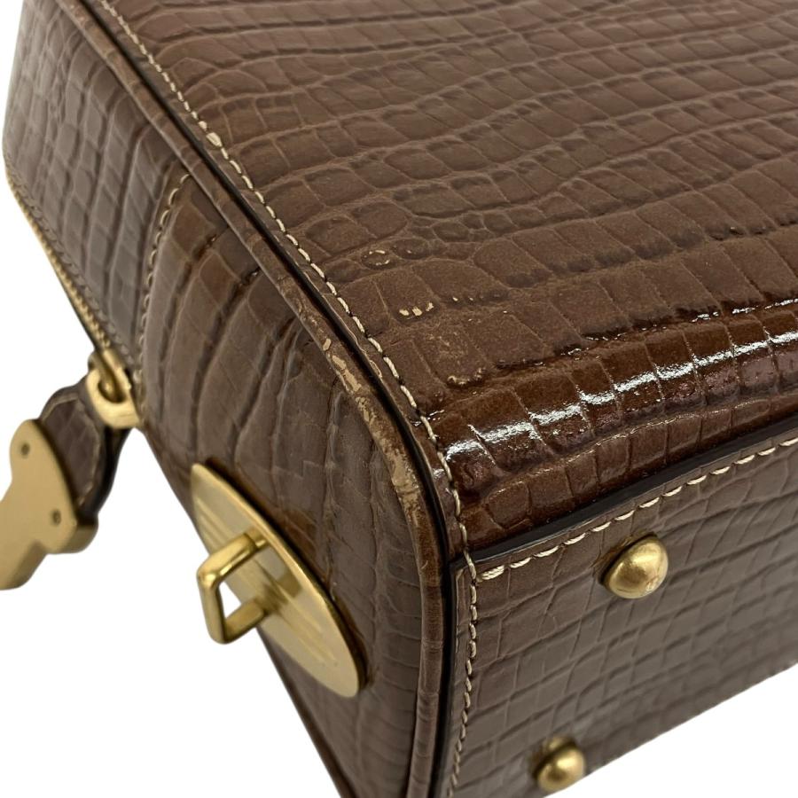 値下げ】TOUT Y EST SAC LOQUET MINI ハンドバッグ ブラウン (西宮今津 