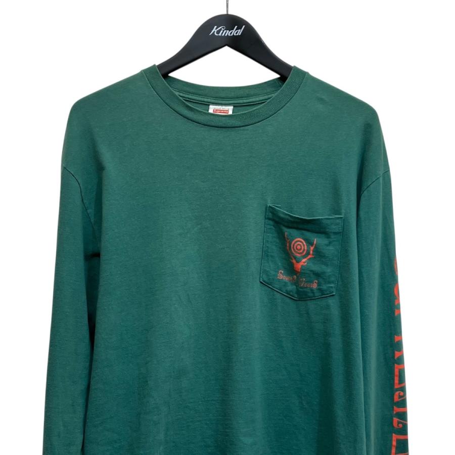 Supreme（シュプリーム） 長袖Tシャツ グリーン サイズ：M