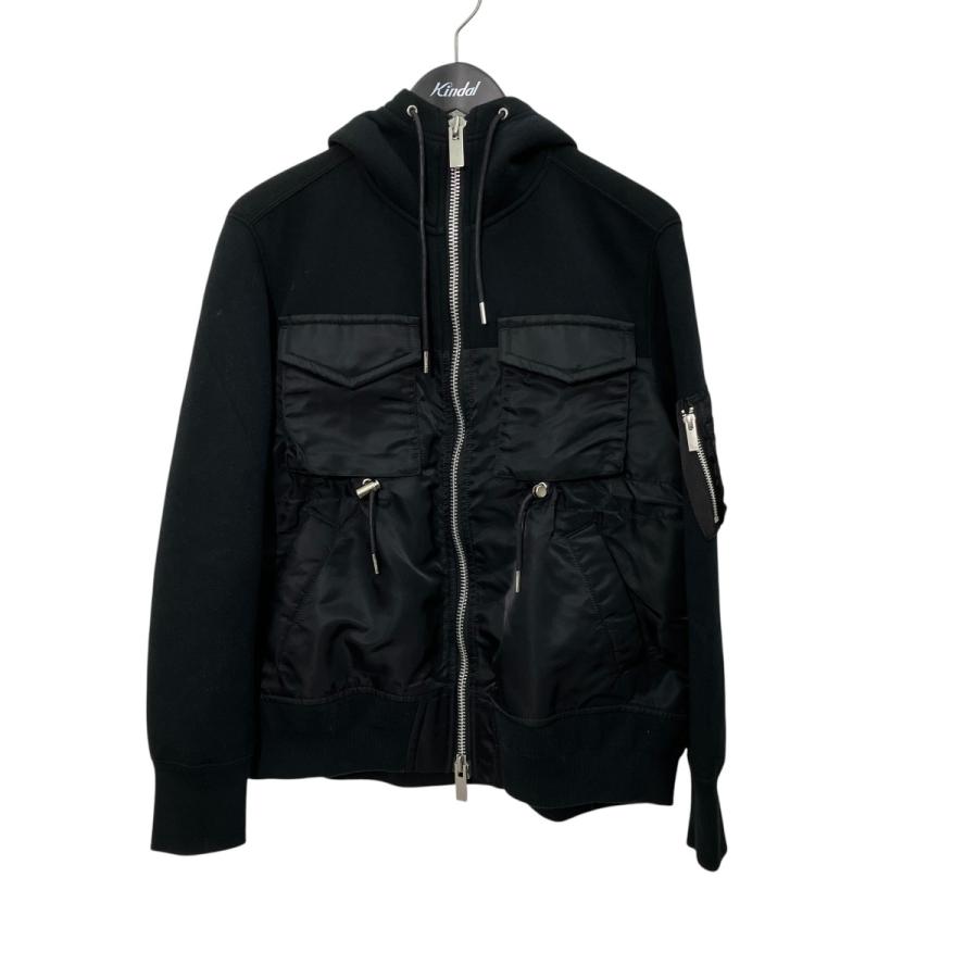 sacai ma-1 ドッキングパーカー sacai（サカイ） sacai MA-1ドッキングパーカー ジップアップ