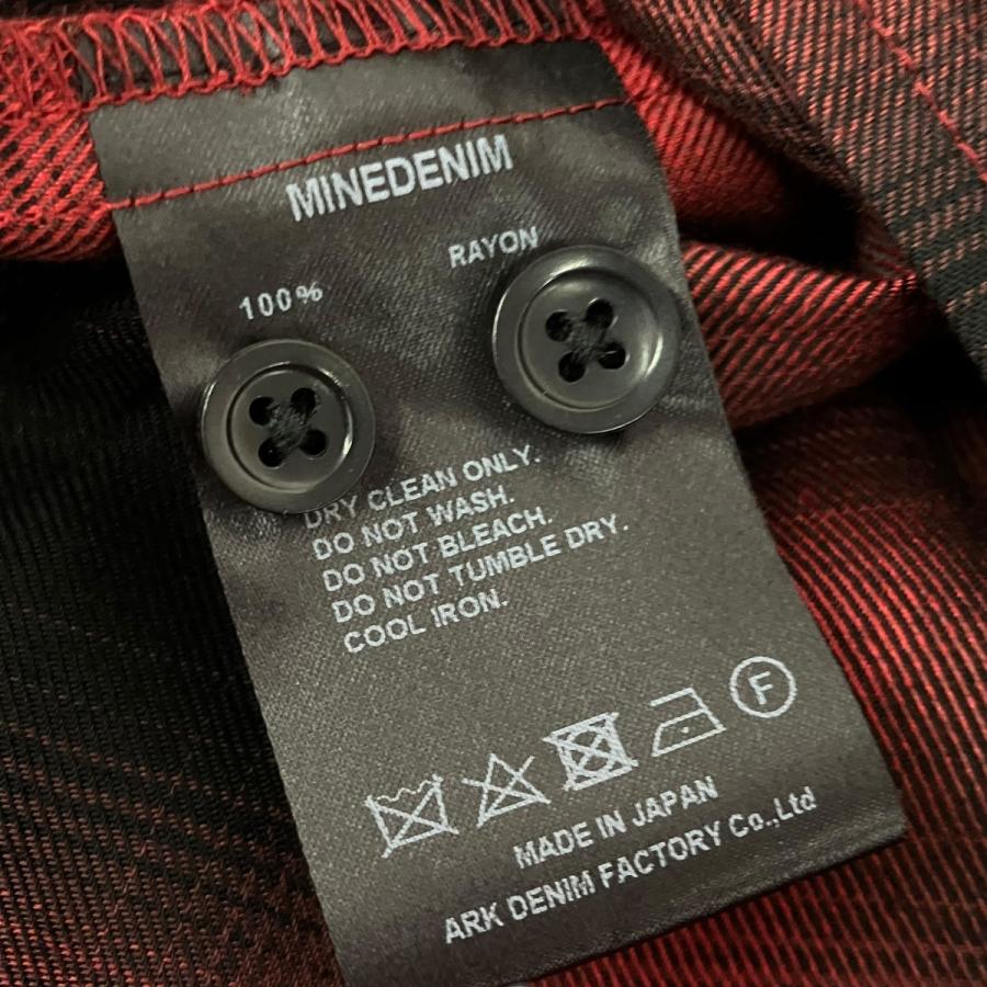 MINEDENIM（マインデニム） オンブレチェック オープンカラーシャツ