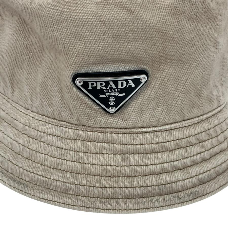 PRADA（プラダ） バケットハット 2HC137 ベージュ サイズ：L 