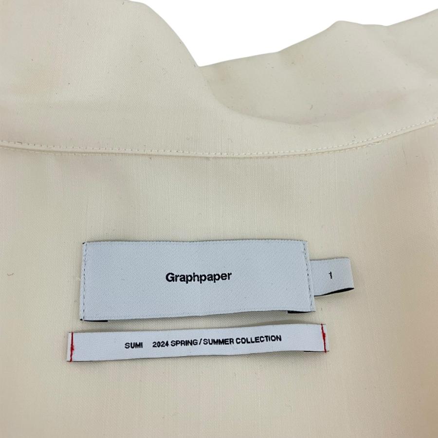 値下げ】Graphpaper 24SS Wool Cupro Skipper Shirt 長袖カットソー 