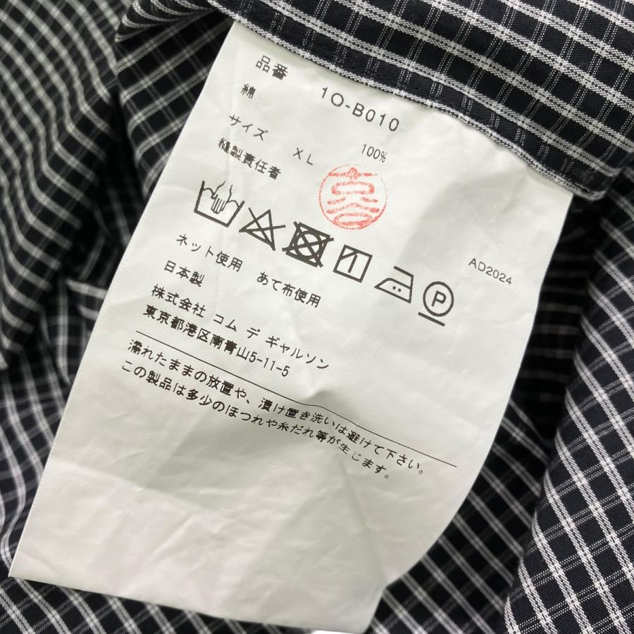 BLACK COMME des GARCONS ブラックコムデギャルソン チェック 長袖