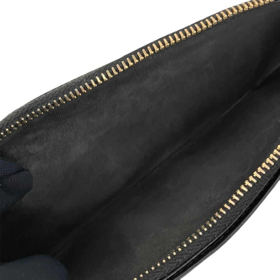 【美品】SAINT LAURENT PARIS 長財布 ブラック サンローランパリ Saint Laurent Paris 長財布 ブラック