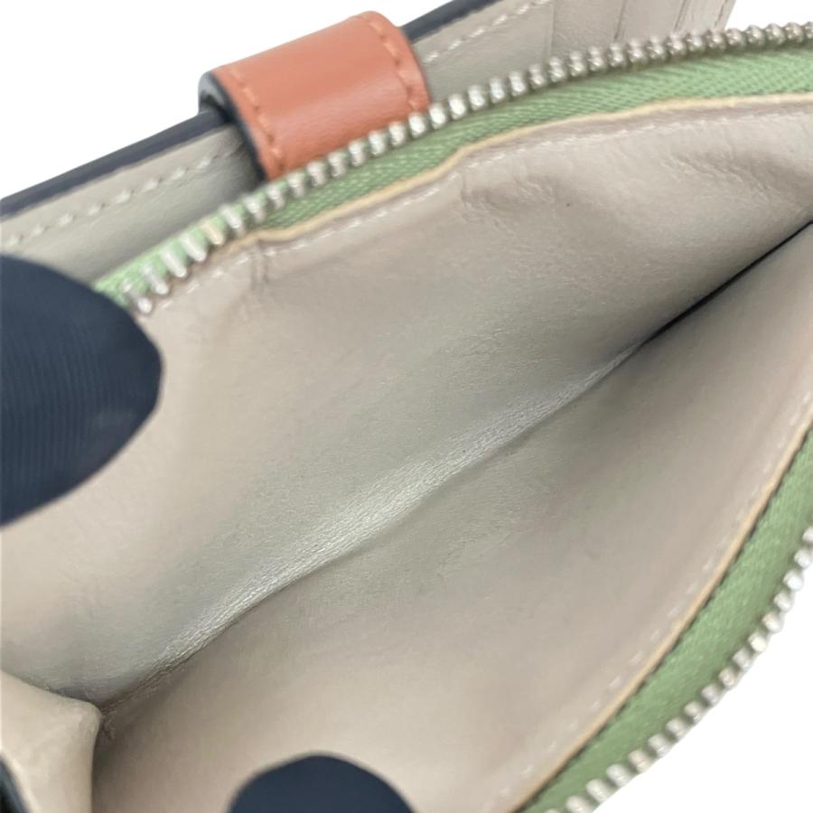 LOEWE（ロエベ） LOEWE 2つ折り財布 C660Z41X01 グリーン×ベージュ