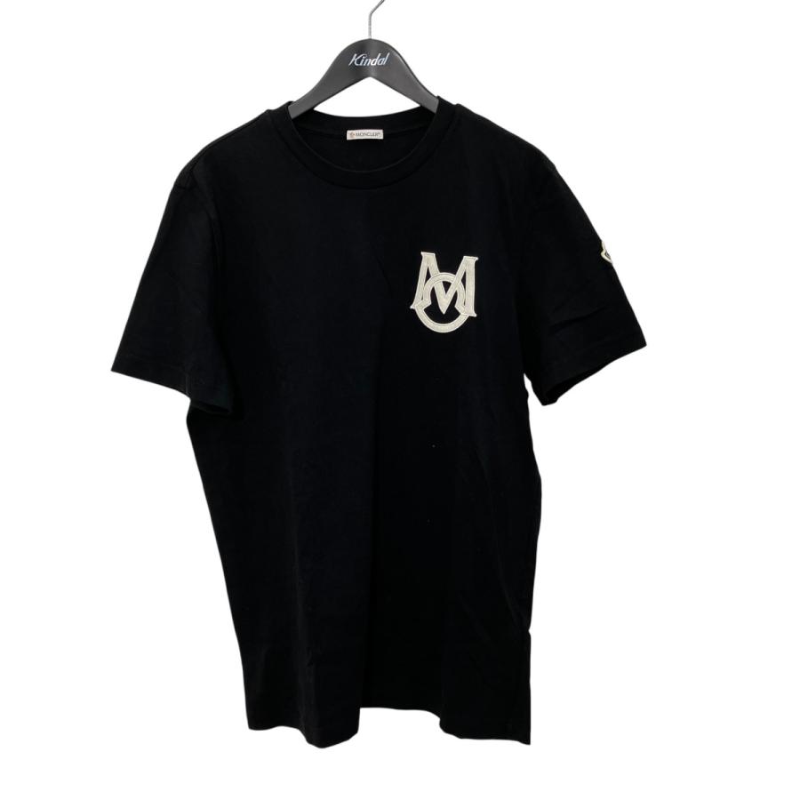 MONCLER モンクレール ワッペン ロゴ Tシャツ ブラック MONCLER（モンクレール） ロゴワッペン 半袖Tシャツ I20919C00004