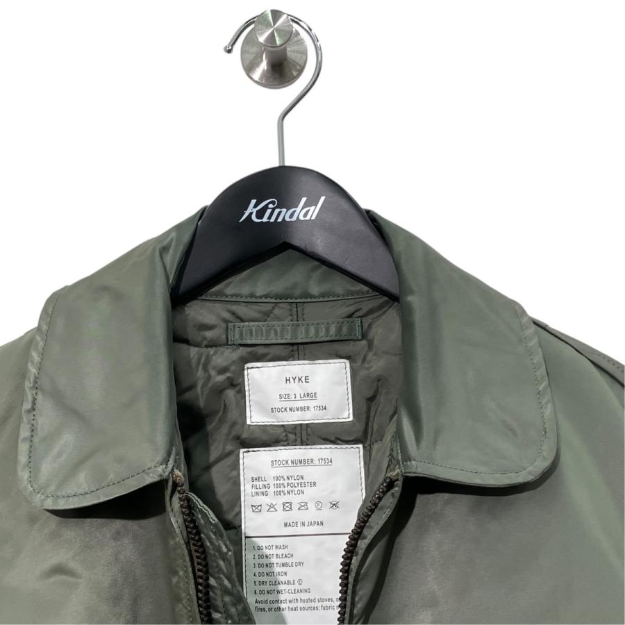 HYKE（ハイク） HYKE TYPE CWU-45 P JACKET ジップブルゾン 17534