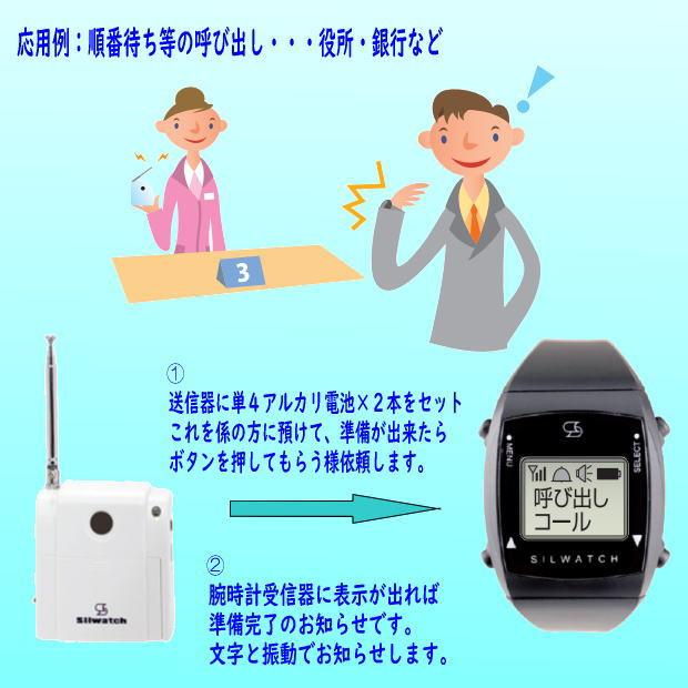 東京信友_屋内信号装置「シルウォッチ」FAX着信_腕時計型受信器通知セット｜kindliness｜03