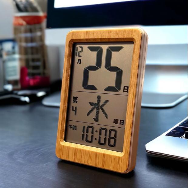 アデッソ（ADESSO） アデッソ_竹のミニ日めくり電波時計_HM-003