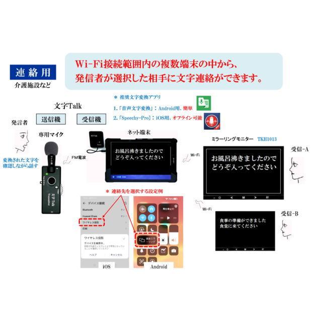 文字Talk エースE&L 音声認識専用 無線マイク : カインドリネス - 通販