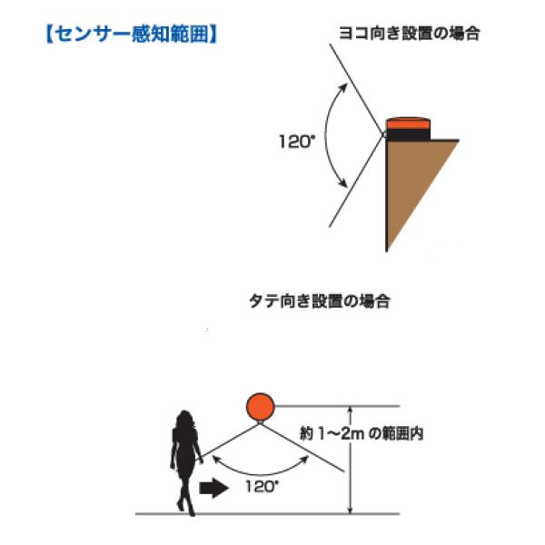 センサーライト_パトピカ_イエロー_SLR80Y_リーベックス｜kindliness｜02