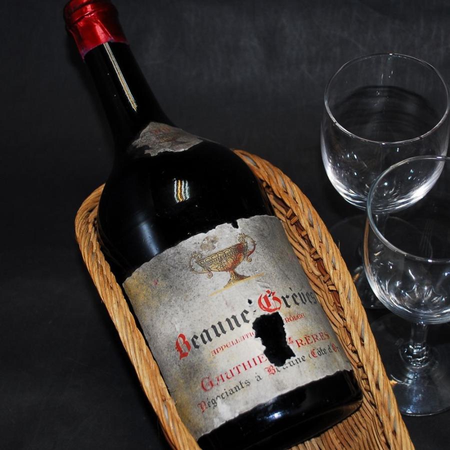 【24時間以内発送】 1949年 ワイン- Beaune Greves / Gauthier Freres（ボーヌ・グレーヴ／ゴーティエ・フレール） / フランス / 赤 （名入れ 刻印木箱 対応商品） 【TMF8579523789】(30498円)