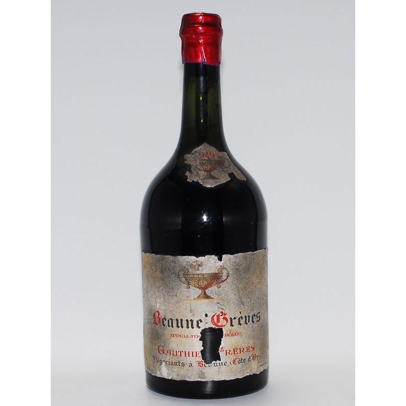 【24時間以内発送】 1949年 ワイン- Beaune Greves / Gauthier Freres（ボーヌ・グレーヴ／ゴーティエ・フレール） / フランス / 赤 （名入れ 刻印木箱 対応商品） 【TMF8579523789】(30498円)