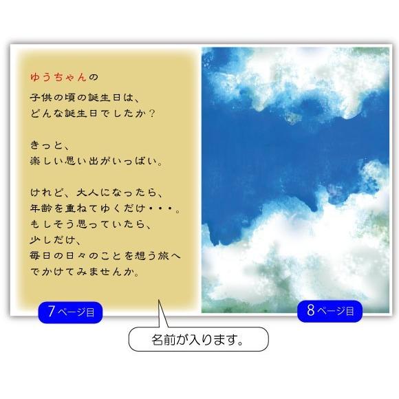 誕生日プレゼント  絵本 彼氏 30代 40代 名入れ サプライズ  オリジナル絵本 The birthdayの画像