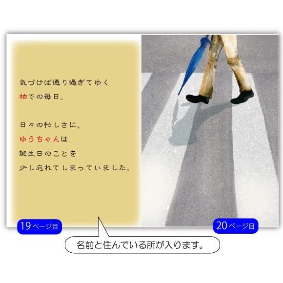 誕生日プレゼント  絵本 彼氏 30代 40代 名入れ サプライズ  オリジナル絵本 The birthdayの画像