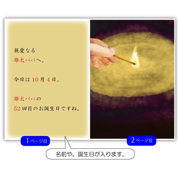 誕生日プレゼント 絵本 父親  パパ お父さん  心に響く 50代 60代 名入れ  名前入り オリジナル絵本 The birthdayの画像