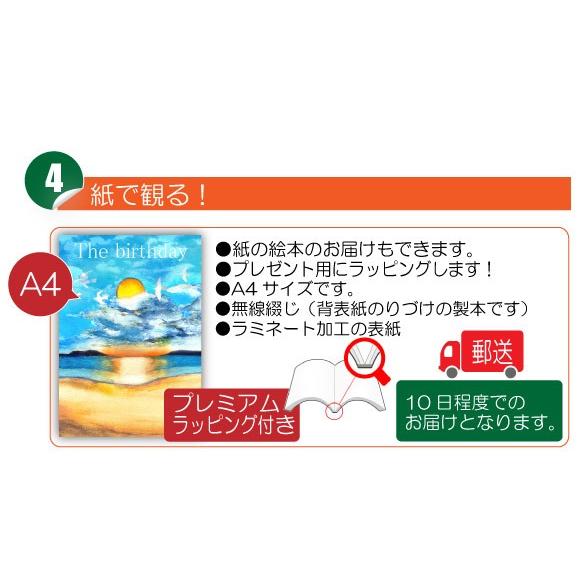 生まれて一万日記念日 プレゼント  彼氏 男性 絵本 メッセージ 20代  名入れ  オリジナル絵本 The birthdayの画像