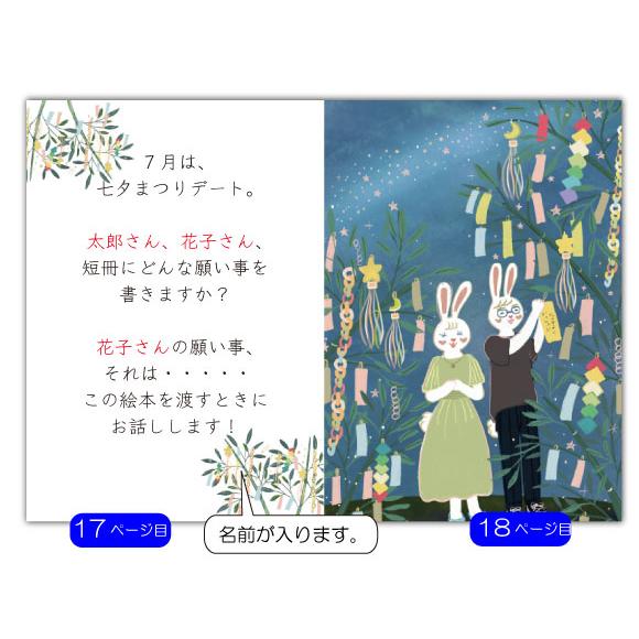 誕生日  プレゼント 彼女 女友達 サプライズ 名入れ 世界にひとつ 大人向け オリジナル絵本 出会ってくれてありがとう_18