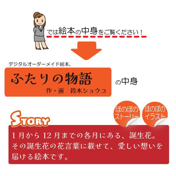 交際記念日 プレゼント 絵本 彼女  1年記念日 一ヵ月記念日 半年記念日 名入れ  メッセージ オリジナル絵本 ふたりの物語_4