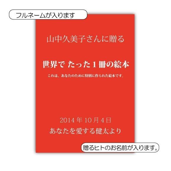 誕生日プレゼント 絵本 中学生 高学生 大学生  女の子 おしゃれ 世界に一つ メッセージ サプライズ 名入れ  オリジナル絵本 お誕生日に贈る本 to Girlsの画像