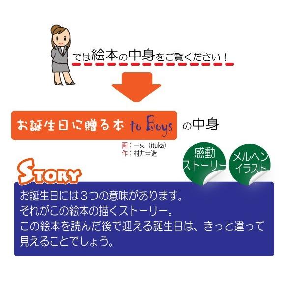 男性 誕生日プレゼント 20代 30代 絵本 男友達 名入れ 人気 おすすめ 世界に1冊 サプライズ  名前入り オリジナル絵本 お誕生日に贈る本 to Boysの画像
