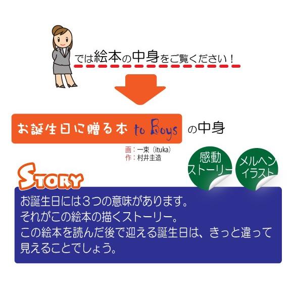 誕生日プレゼント 彼氏 男性 絵本 10代 20代 30代 名入れ サプライズ  名前入り メッセージ 世界に1冊 オリジナル絵本 お誕生日に贈る本 to Boysの画像