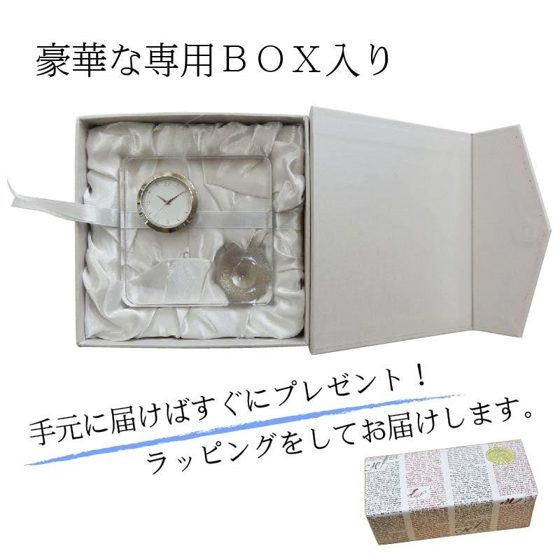 写真入り　名前入り　オリジナル時計　ガラス時計　ミラー時計　ガラス お写真や文字が入れられる☆ミラーガラス時計- 世界に一つの名入れ