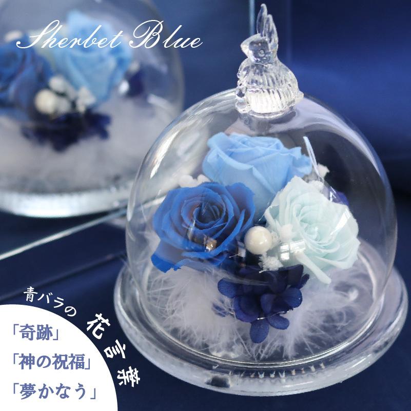 名入れ ラビット ガラスドーム プリザーブドフラワー ウサギ 兎 名入れギフト お花 花言葉 プリザ バラ ローズ ふわふわ 敬老の日 Fc21 23 記念屋atelier Ryokuei 通販 Yahoo ショッピング