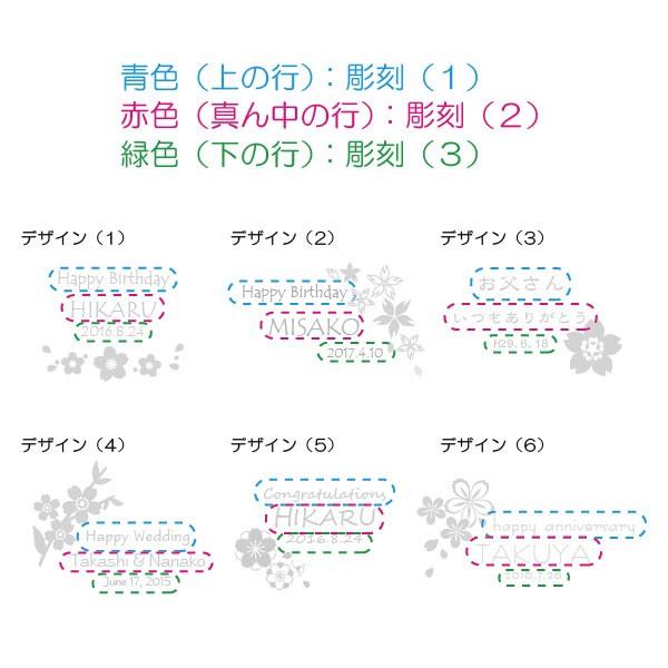 名入れ ダブルウォール グラス ペア 桜 SAKURA Lサイズ 二重構造 水滴がつきにくい 手も熱くない 名前入り ペアグラスの画像