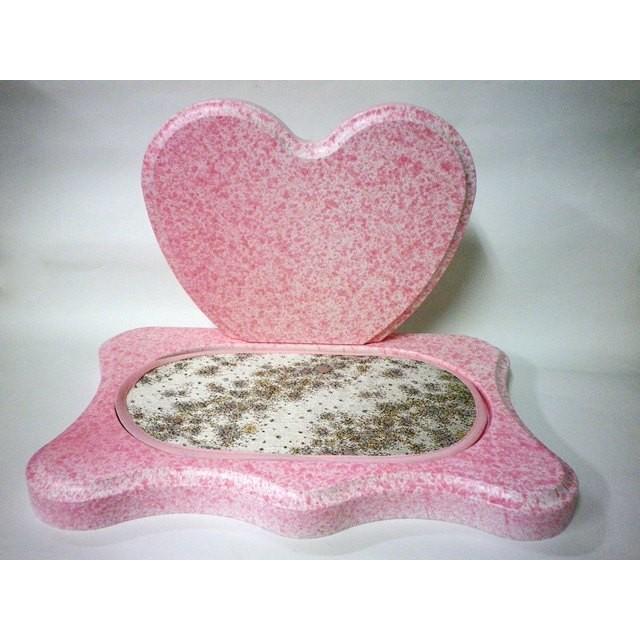 ペット用仏壇　ハート型ステージ仏壇（ピンク）