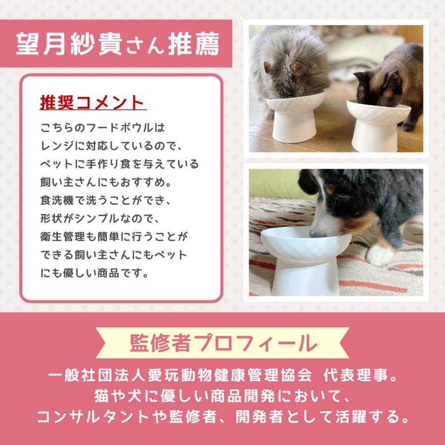 犬 猫 フードボウル 早食い防止 食器 餌入れ 陶器 ペット 餌台 スタンド 脚付き 斜め 中型犬 大型犬 フードボール エサ入れ台｜king-55｜10