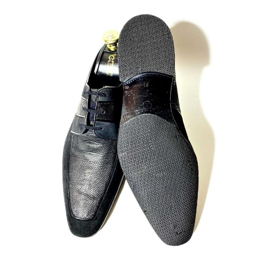 ★超レア・定価50万円超・着用数回の極上品★ アルティオリ ARTIORI　リザード＆スエードコンビローファー　サイズ8.5 ARTIOLI（アルティオリ） ☆超レア・定価50万円超・着用数回の極上品