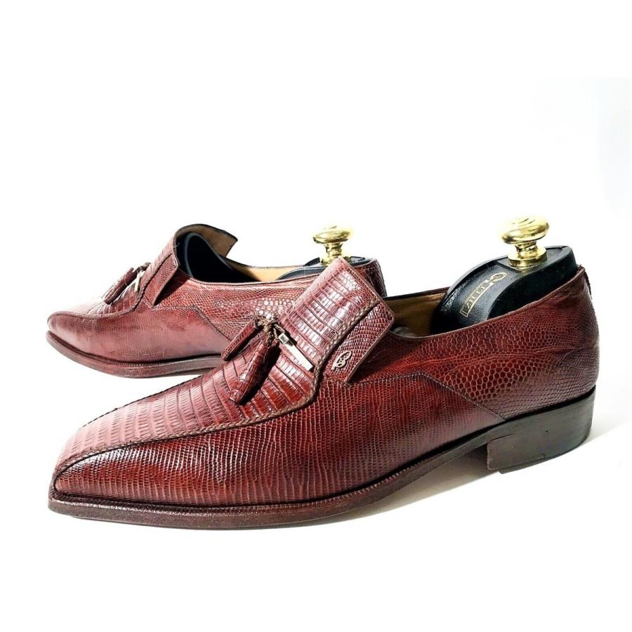 極上ブリオーニストレートチップ茶