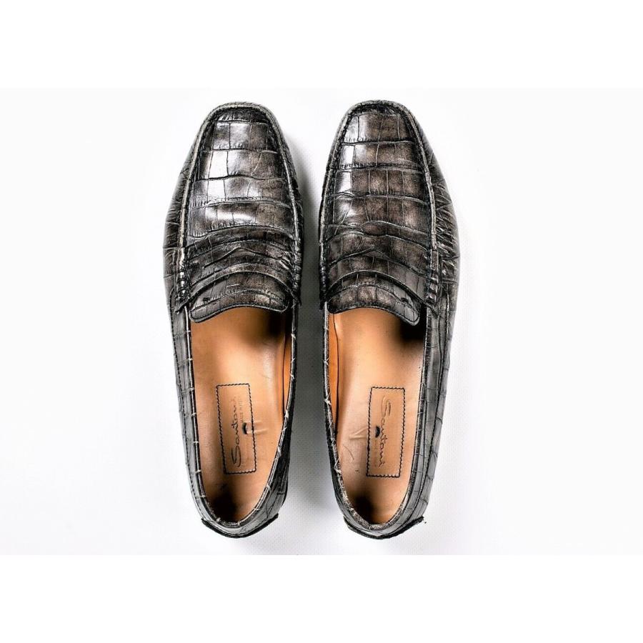 サントーニ クロコダイル SANTONI ☆定価90万円超・新品未使用☆ サントーニ 極上