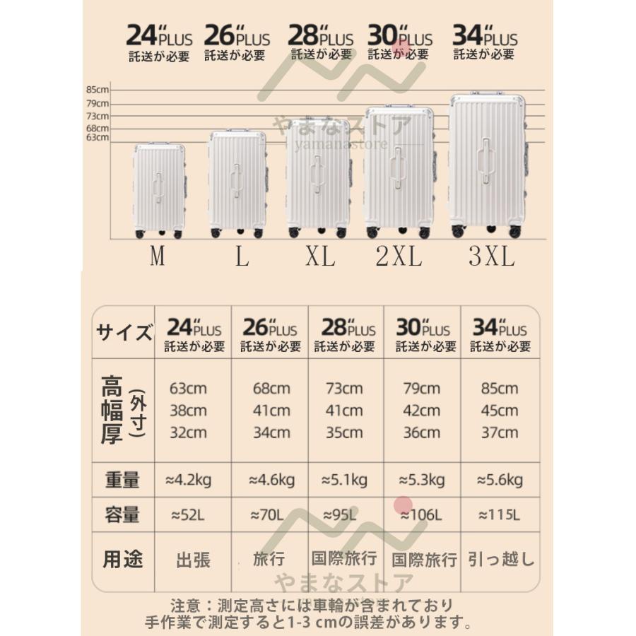 スーツケース lサイズ キャリーケース 100L 超大容量 大型 静音