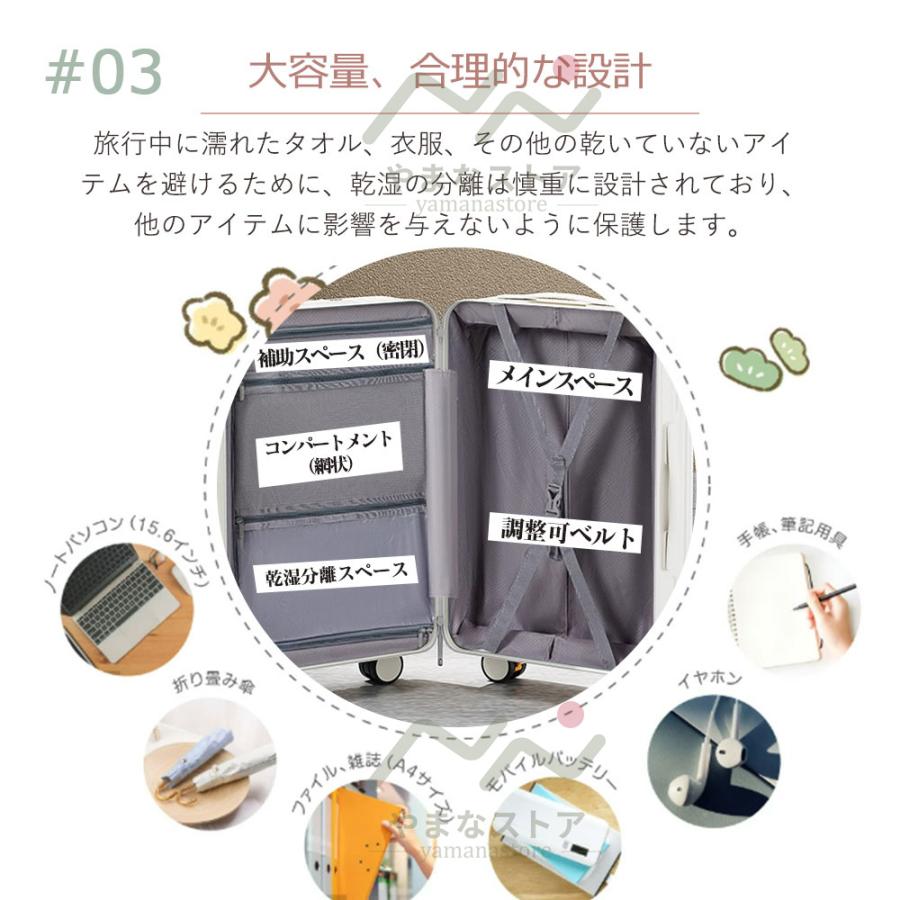 スーツケース ストッパー付き 機内持ち込み s m lサイズ