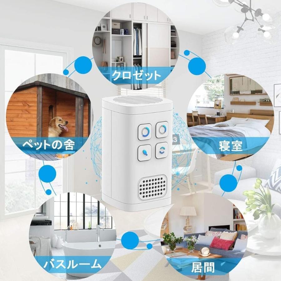 脱臭機 アップグレード版ミニ空気清浄機 オゾン発生器 マイナス