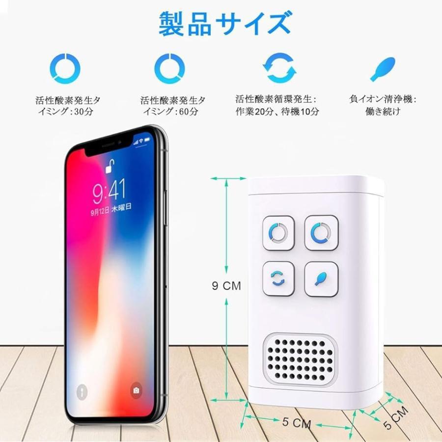 脱臭機 アップグレード版ミニ空気清浄機 オゾン発生器 マイナス