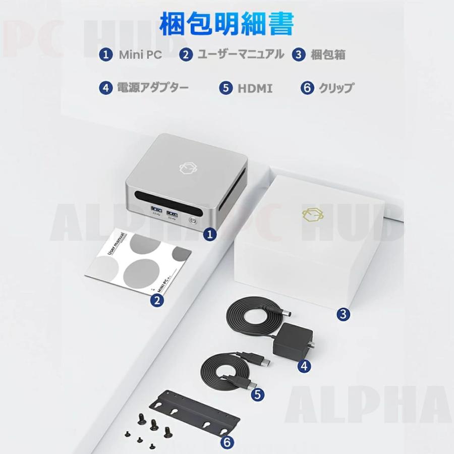 ミニPC minipc Windows 11 AMD Ryzen7 5800U 8コア16スレッド mini pc