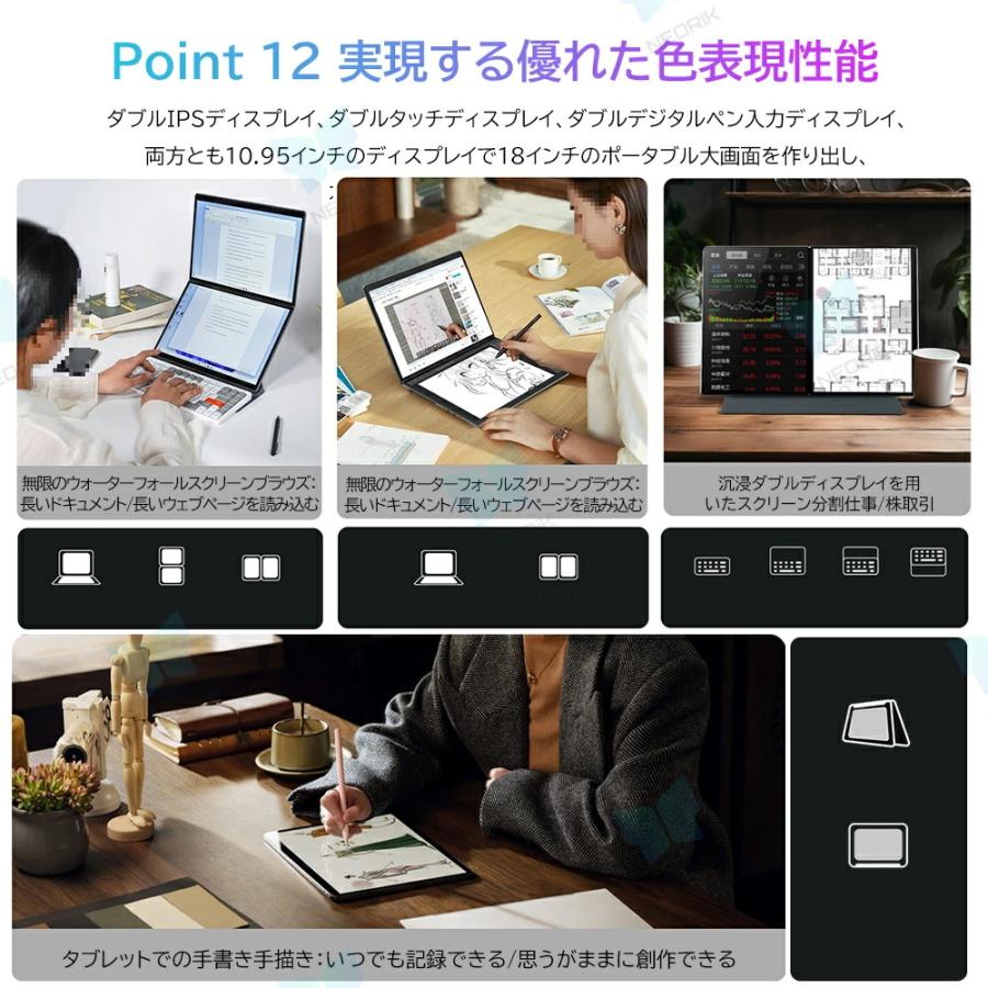 インテル（intel） デュアルスクリーン ノートパソコン 2in1