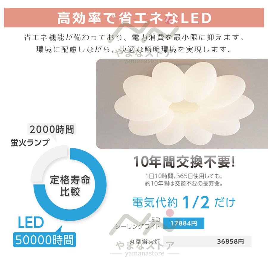 シーリングライト 花 子供部屋 照明器具 リモコン付き ピンク6畳〜10畳 シーリングライト 花 子供部屋 照明器具 リモコン付き ピンク6畳