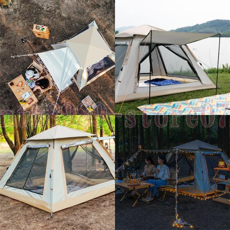 ワンタッチテント テント 大型 ポップアップテント 3-4人用 4-6人用