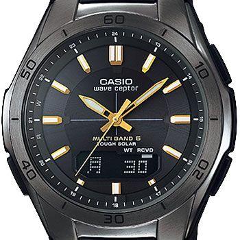 カシオ ウェーブセプター M640B メンズ ブラック×ゴールド 樹脂バンド マルチバンド６ ソーラー電波時計 CASIO 2014年モデル｜king｜03