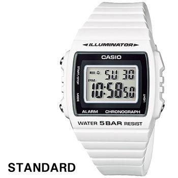 カシオ スタンダード ウオッチ 215H BLI ホワイト 樹脂バンド 5気圧防水仕様 CASIO STANDARD WATCH｜king｜02