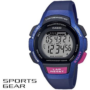 カシオ スポーツギア スポーツウオッチ 1000H BLI レディース ブルー 樹脂バンド ランニング ジョギング CASIO SPORTS GEAR FOR RUNNING｜king｜02