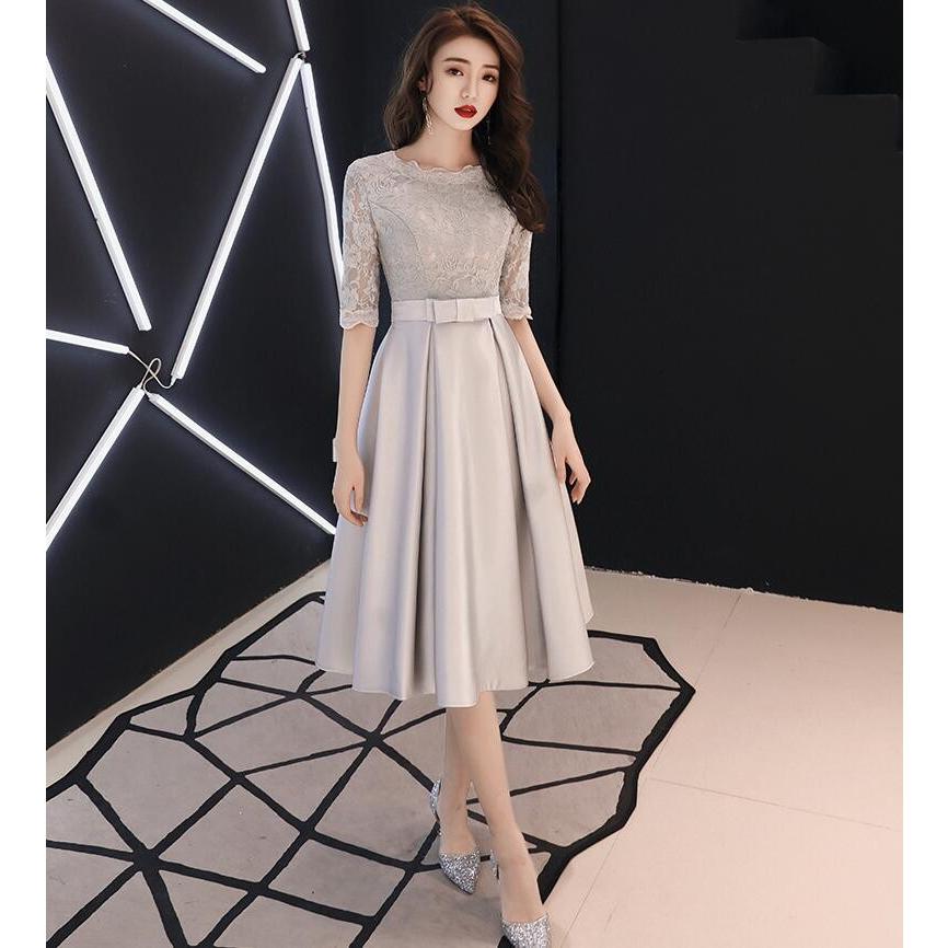 短納期 パーティードレス ミモレ丈 結婚式ドレス お呼ばれドレス 短納期 パーティードレス ミモレ丈 結婚式ドレス お呼ばれドレス