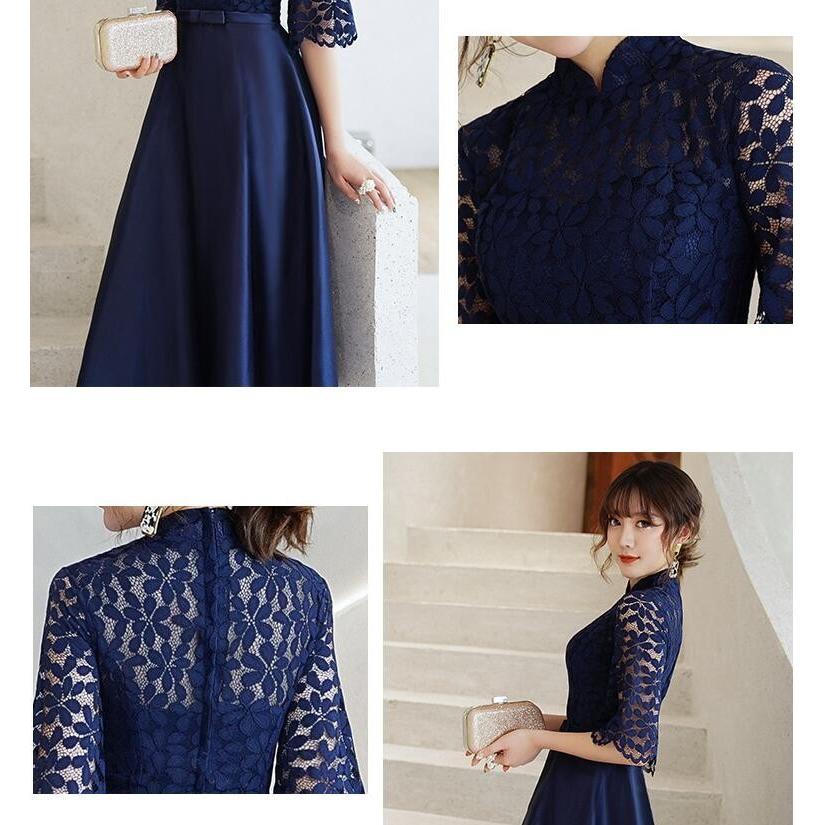 パーティードレス Party dress ミモレ丈 結婚式ドレス お呼ばれドレス