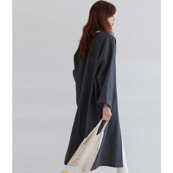 トレンチコート レディース ロング丈 アウター ロングコート ジャケット 綿麻混 無地 体型カバー ゆったり 着痩せ おしゃれ 通勤 OL 30代40代50代 短納期 トレンチコート レディース ロング丈 アウター ロングコート ジャケット 綿麻混 無地 体型カバー ゆったり 着痩せ おしゃれ 通勤 OL 30代40代50代 短納期