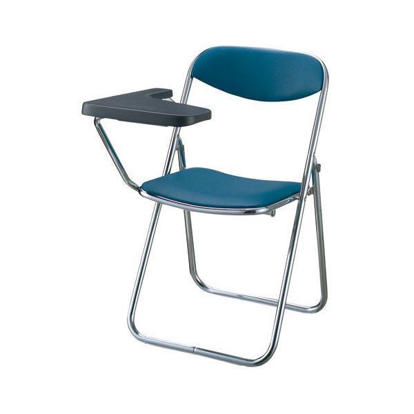 【初回限定お試し価格】 サンケイ 折りたたみイス メモ台付 ブルー SCF02-CXM パイプ椅子