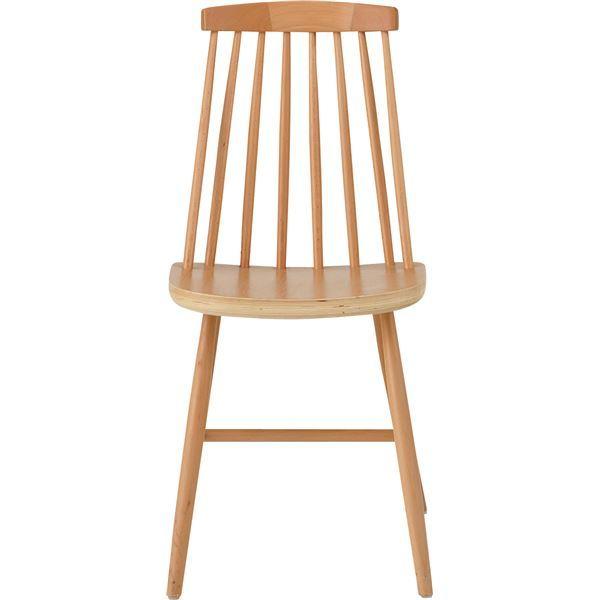ダイニングチェア パーソナルチェア 幅41cm ナチュラル 2脚セット 木製 リビング 在宅ワーク 店舗 インテリア家具 備品_2